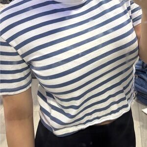 Striped Blue and White Kid’s Top